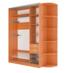Шкаф-купе Элвис 1500 вариант 3 (ЛДСП/Зеркало) | фото 3
