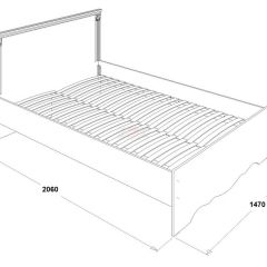 Кровать двойная Ольга 1Н + 2-а ящика (1400*2000) | фото 3