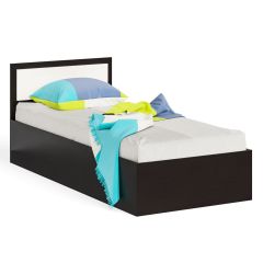 Фиеста Кровать 0900, цвет венге/дуб лоредо, ШхГхВ 93,5х203,5х80 см., сп.м. 900х2000 мм., без матраса, основание есть | фото 2