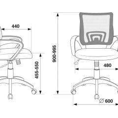 Кресло Бюрократ CH-695N/BL/TW-11 синий TW-05 черный TW-11 | фото 4