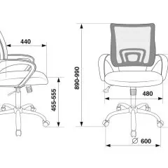 Кресло Бюрократ CH-695N/SL/BL/TW-11 синий TW-05 черный TW-11 | фото 4
