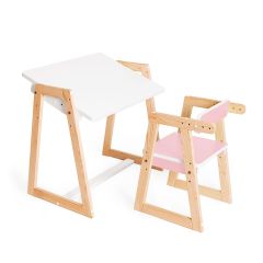 Детская растущая парта и стул Я САМ "Краски" (Розовый) | фото 7