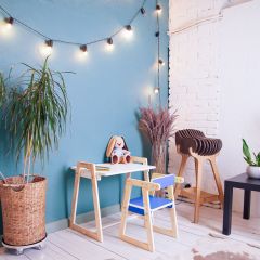 Детская растущая парта и стул Я САМ "Краски" (Синий) | фото 5