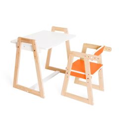 Детская растущая парта и стул Я САМ "Краски" (Оранжевый) | фото 7