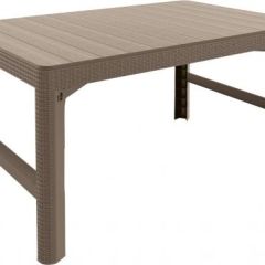 Раскладной стол Лион с регулируемой высотой столешницы (Lyon rattan table) капучино (h400/650) | фото 3