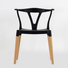 Стул Barneo N-218 Wishbone интерьерный кухонный черный | фото 3